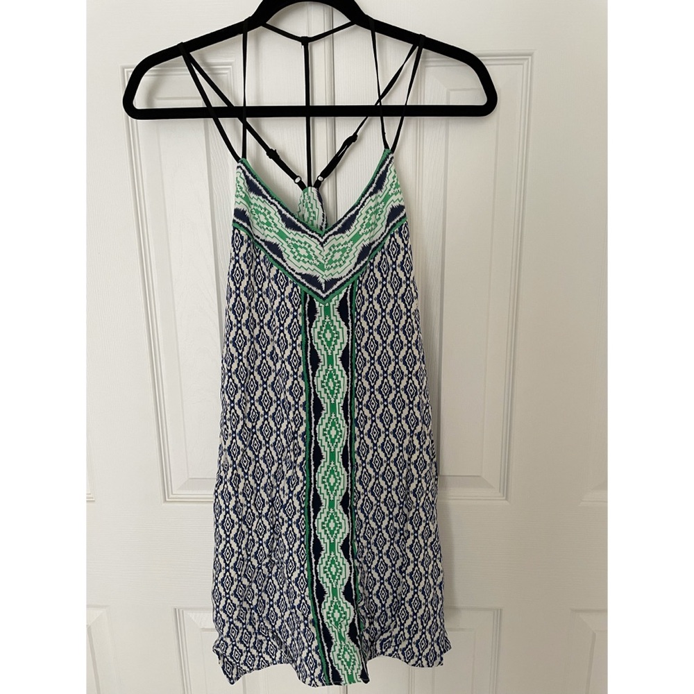 Geometric strappy dress